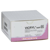 VICRYL RAPID V2190H 3/0 AG. 22 mm CIL. 1/2 70 cm. (1 Unid.)